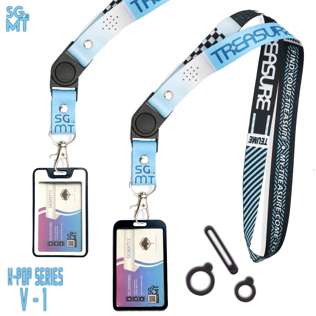 Lanyard ID Card Holder Name Tag HP Lanyard Full Printing FREE 3 Pcs Oring Treasure Kpop Series