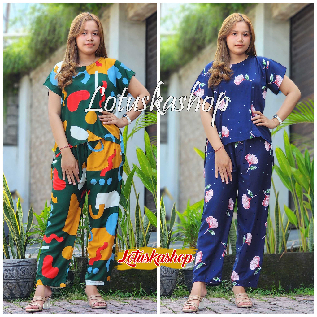 Babydoll Setelan Panjang Bali Tie Dye