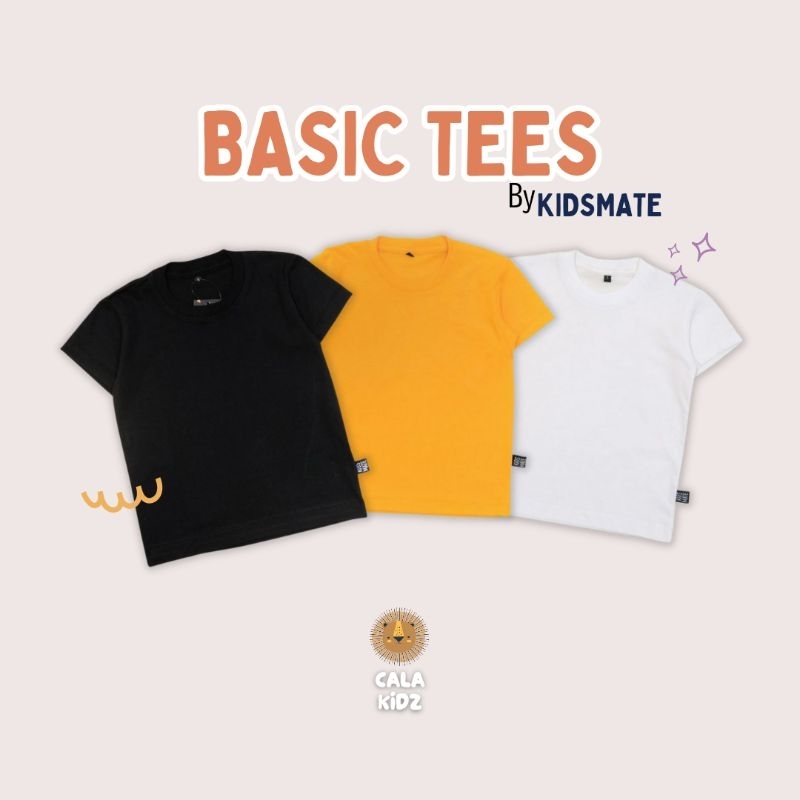 KAOS ANAK POLOS LAKI LAKI PEREMPUAN / BASIC TEE / KAOS BASIC ANAK