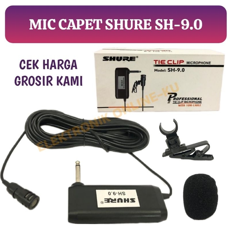 MICROPHONE CAPET CLIP SHURE SH-9.0