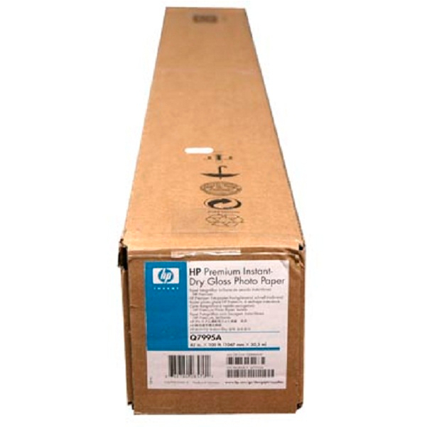 

HP Premium Instan-dry Gloss Photo Paper Q7995A 261microns(10.3mil) 260g/m2 1067mm x 30,5m