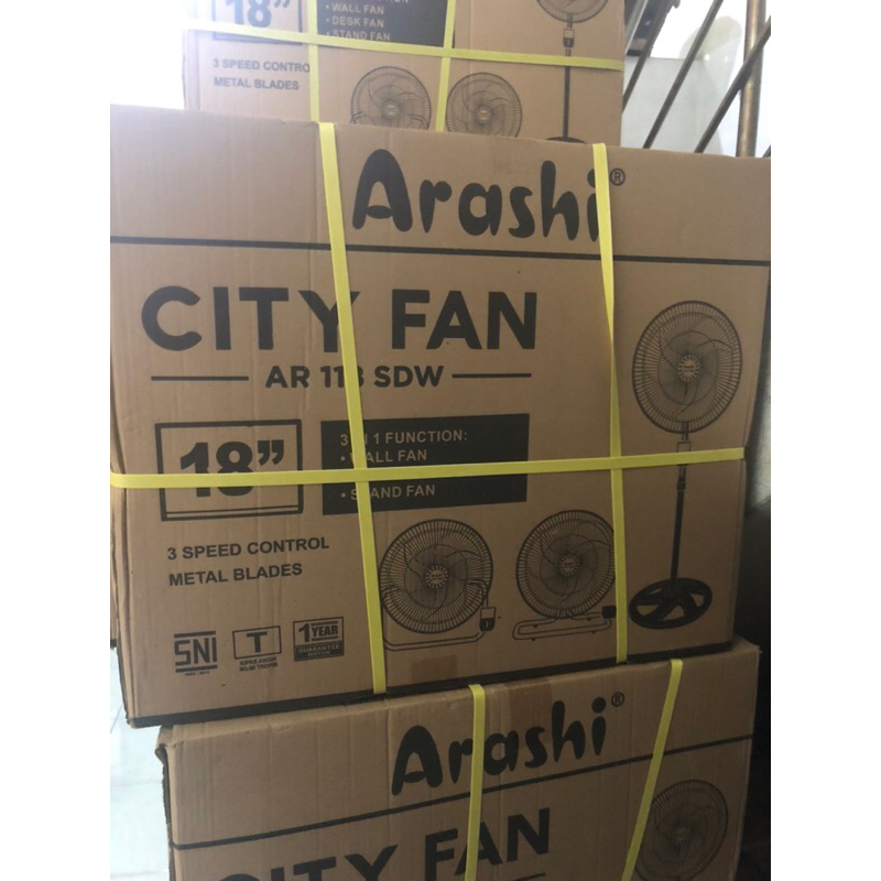 kipas angin arashi city fan AR 118 SDW 3in1