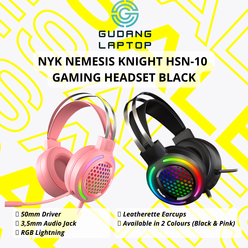 PROMO HEADSET GAMING NYK NEMESIS KNIGHT HSN-10 BERGARANSI