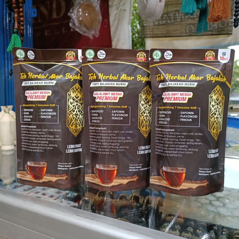 

Teh Bajakah Teh Herbal Serbuk Kayu Bajakah Kalalawit Merah Kualitas Premium 100% Dari Kayu Bajakah Murni Isi 30 Kantong