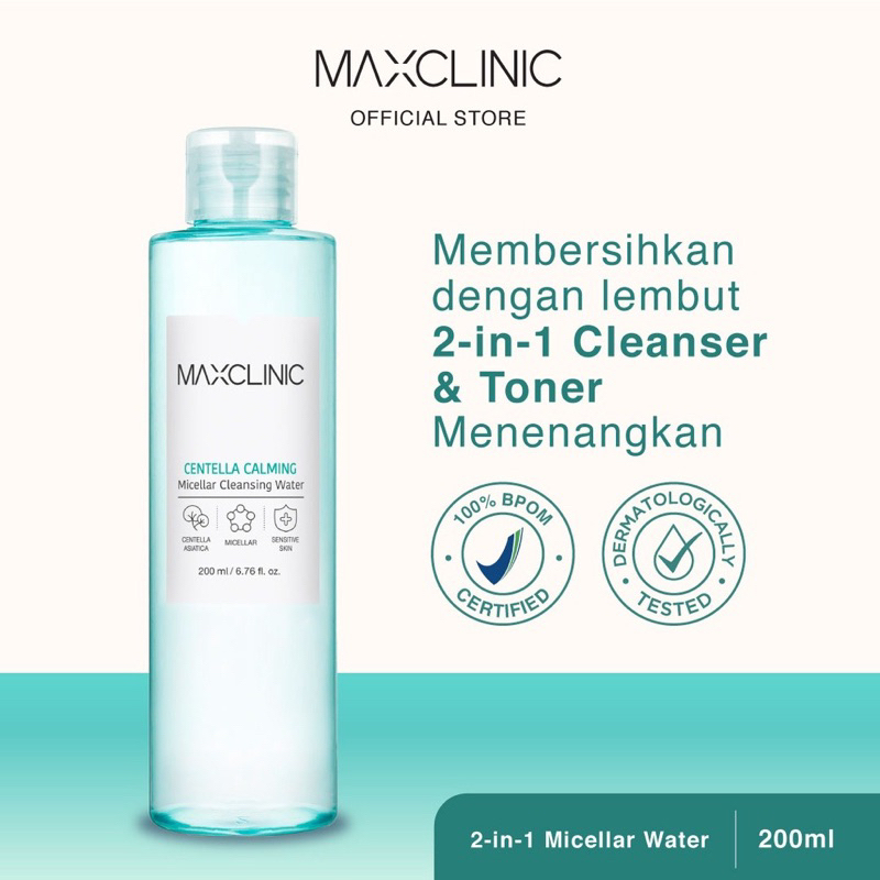 MAXCLINIC Micellar Cleansing Water Centella Calming | 200 ml