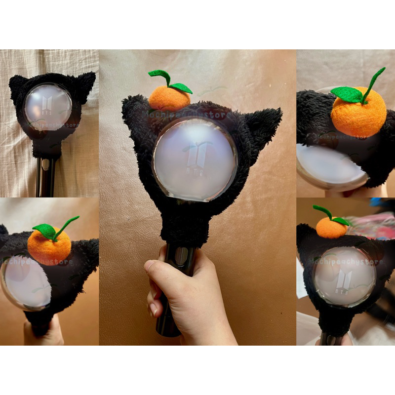BTS Army Bomb Lightstick Sleeve Yoongi Suga AgustD Cat & Tangerine Orange Deco hiasan armybomb