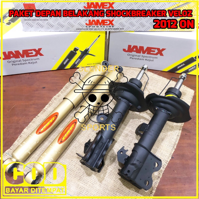 PAKET SHOCKBREAKER VELOZ DEPAN DAN BELAKANG - SHOCK ALL NEW AVANZA XENIA JAMEX