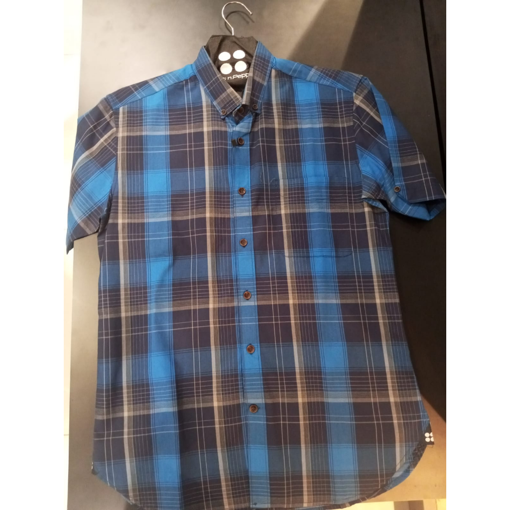 Salt N Pepper Kemeja Lengan Pendek Motif 08