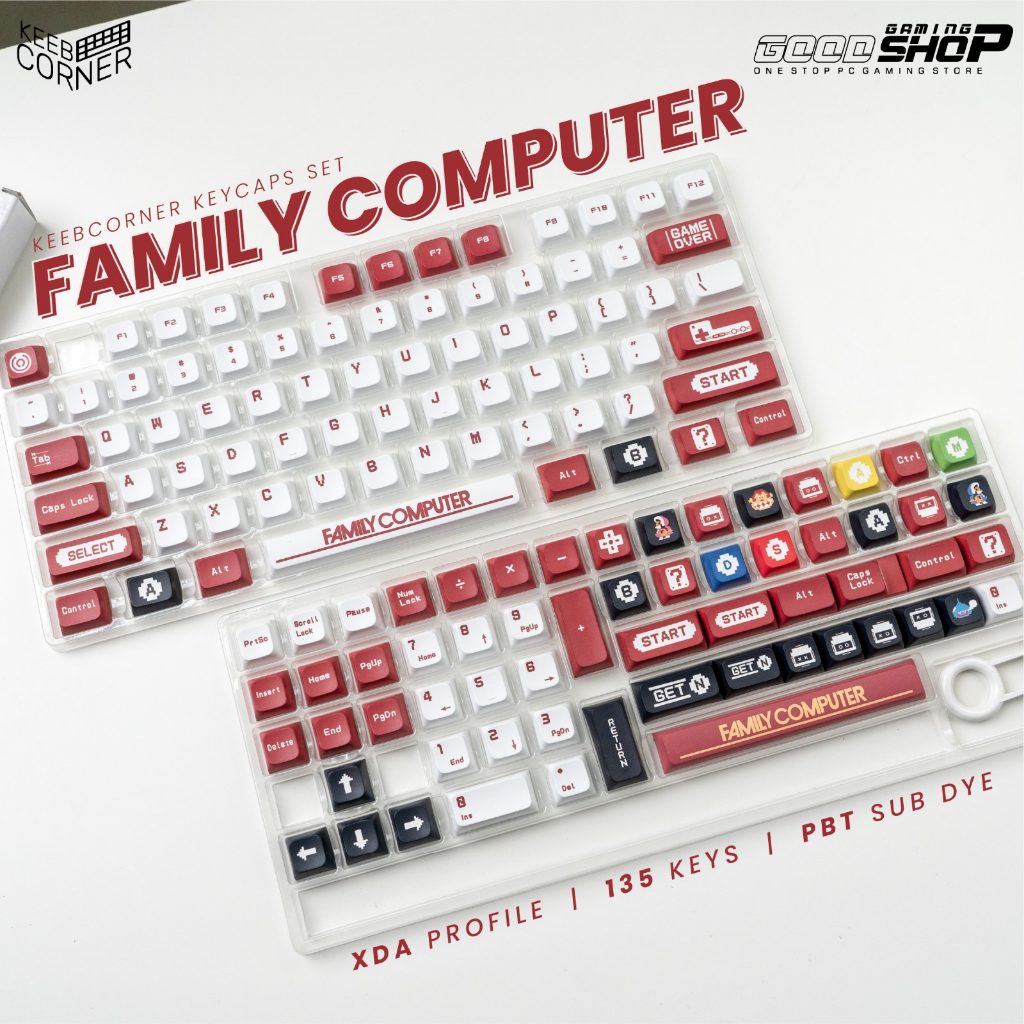 KC Keycaps Family Computer XDA 135 Keys