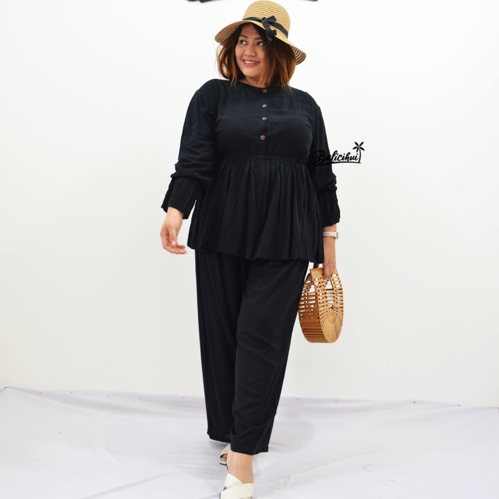 Balicihui Set Annisa Setelan Plus Size Big Size Jumbo Set Wanita