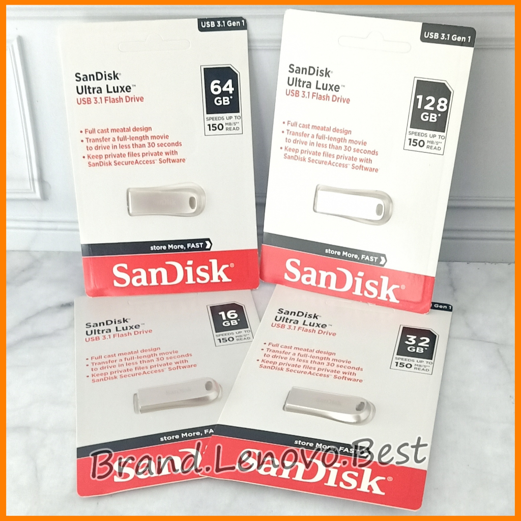 Sandisk Ultra Luxe | 16GB/32GB/64GB/128GB | USB 3.1 Gen 1 FlashDrive