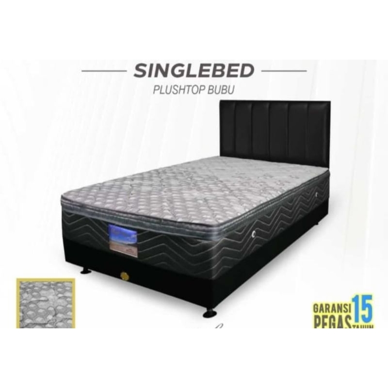 springbed full set + dipan kaki + sandaran tipe multibed boxy kasur full set kaki