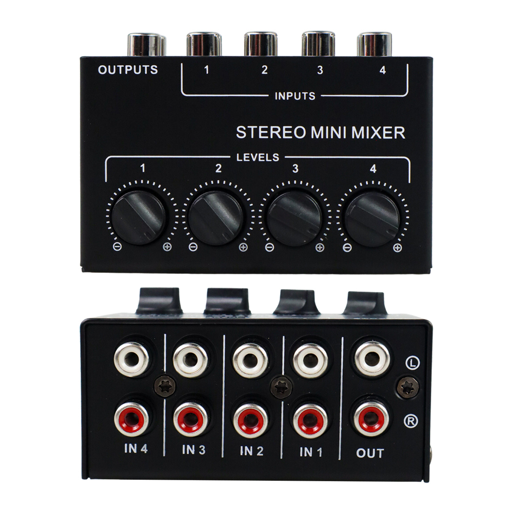 Mini Mixer Audio 4 Channel