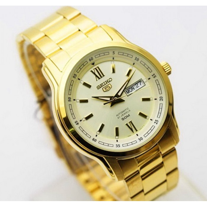 Seiko 5 SNKP20K1 Automatic Gold Ion Plated - Jam Tangan Pria SNKP20