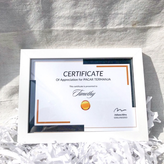 Certificate Frame / Bingkai Foto / Bingkai Sertifikat