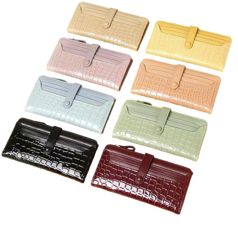 SLN-09-1 Dompet Wanita Panjang Bahan Kulit PU Premium