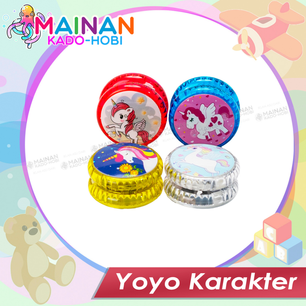 MAINAN YOYO KARAKTER UNICORN KUDA PONY