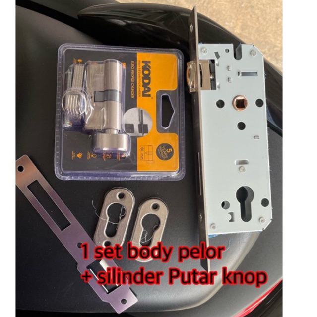 Body Pelor Stanlis + Silinder Knop Putar Kunci pelor komplit garansi 3 tahun body pelor set stanlis kunci pintu kupu 2 promo murah body pelor kunci pintu kupu kupu dua dobel stainless 304 anti karat