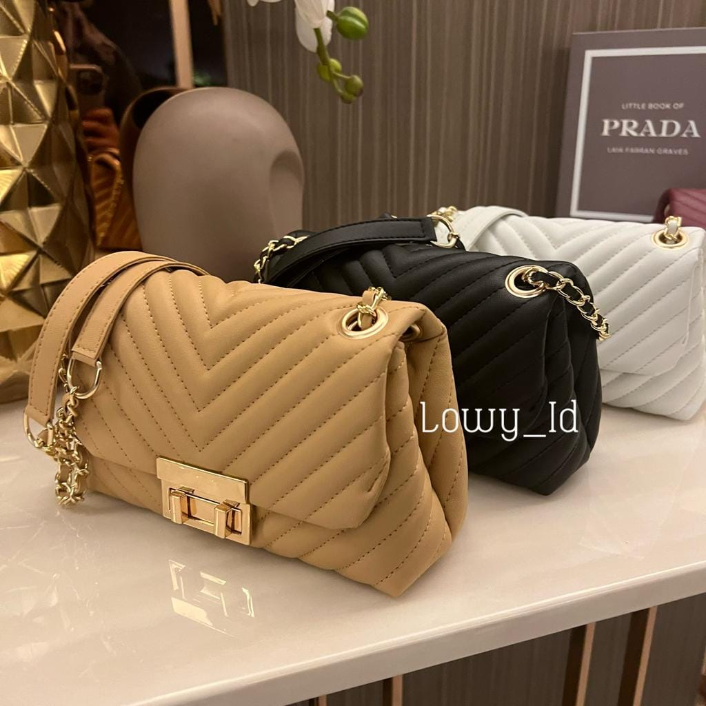 Tas Wanita Premium Kyoto Shoulder Bag Kulit Sintetis