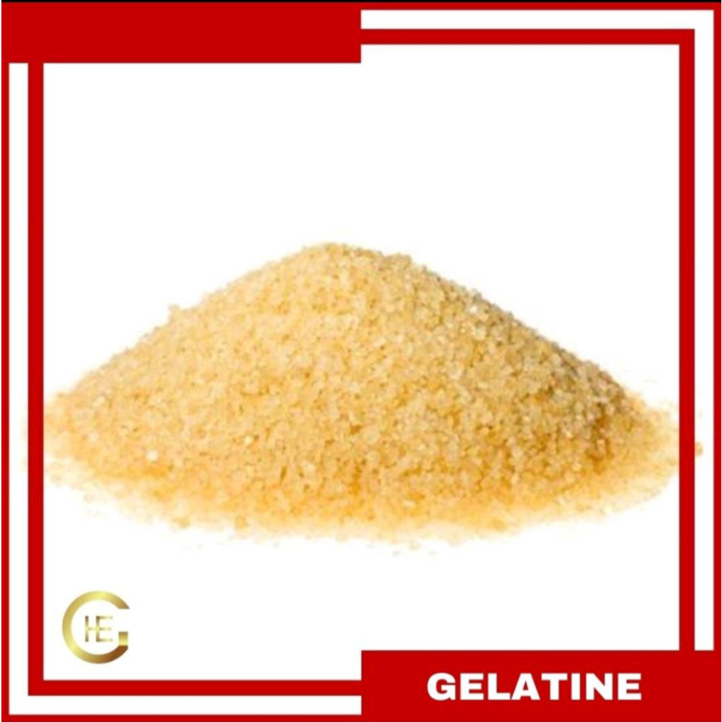 

HG Gelatine Powder/Gelatin Bubuk Sapi Premium Import Halal MUI 100 gr