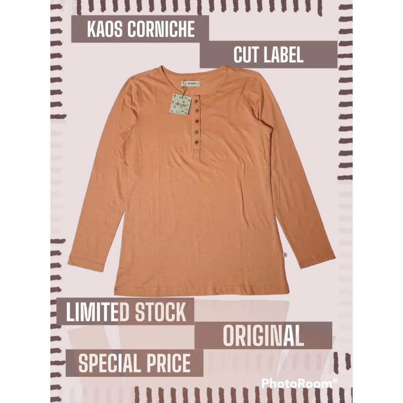 ATASAN BAJU KAOS POLOS WANITA DEWASA CORNICHE ORI