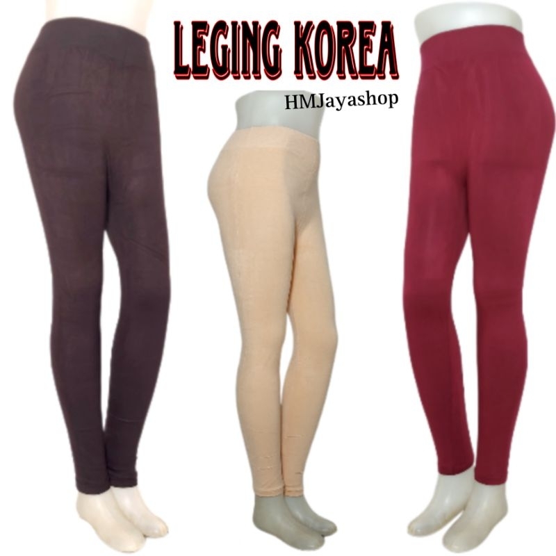 Celana Legging Wanita Lejing Korea Panjang LegingTebal
