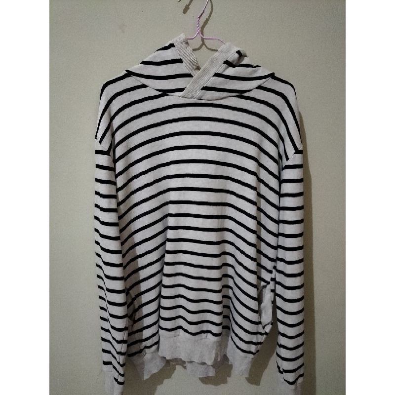 Addiction Hoodie Pria Over Size Stripes