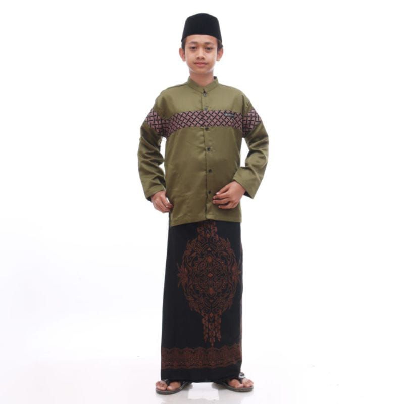 BAJU KOKO ANAK KOBATA KURTA REMAJA MOTIF BATIK// KOKO ANAK//KURTA REMAJA16 17 18