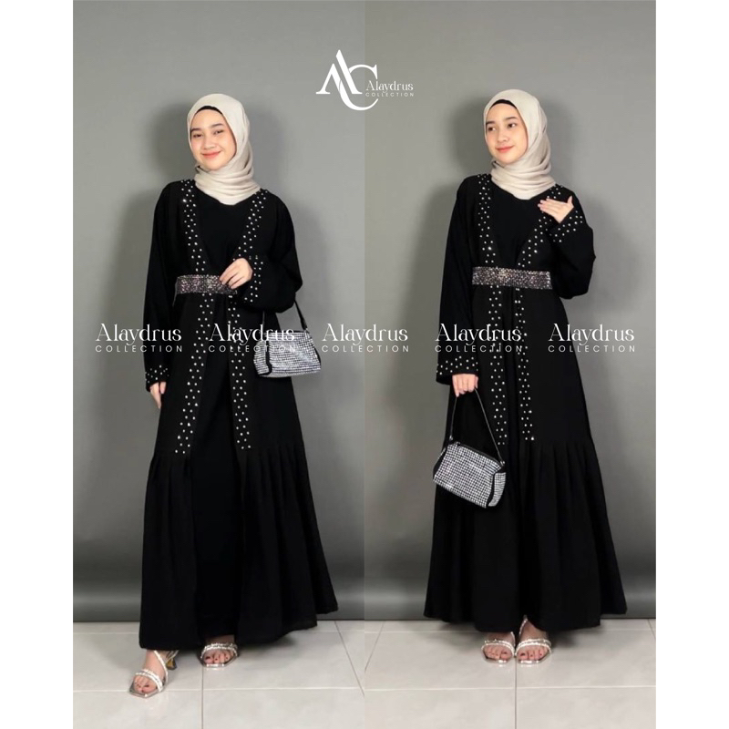 New Abaya Dress Maxi Arab Saudi Bordir Zephy Turki Umroh Dubai Turkey By AlaydrusCollection 745