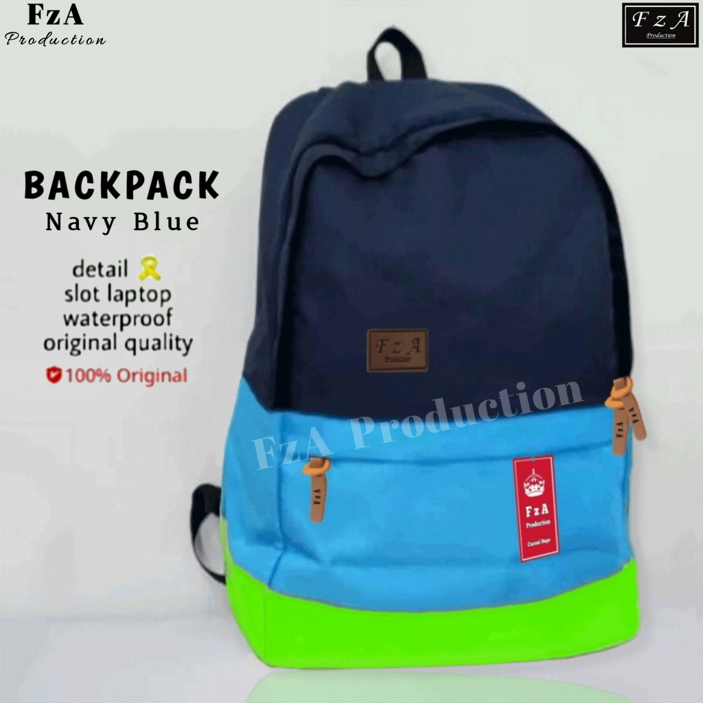 FzA Official - Tas Ransel Distro Original Casual pria Wanita / Tas Ransel Laptop / Backpack Sekolah Kuliah Distro Original Tas Punggung Laptop - NBRC