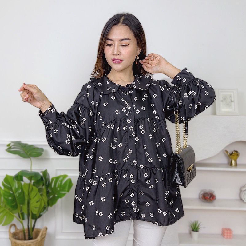 RD FASHION - Pevi Blouse / Lamia Flower Blouse / Atasan viral