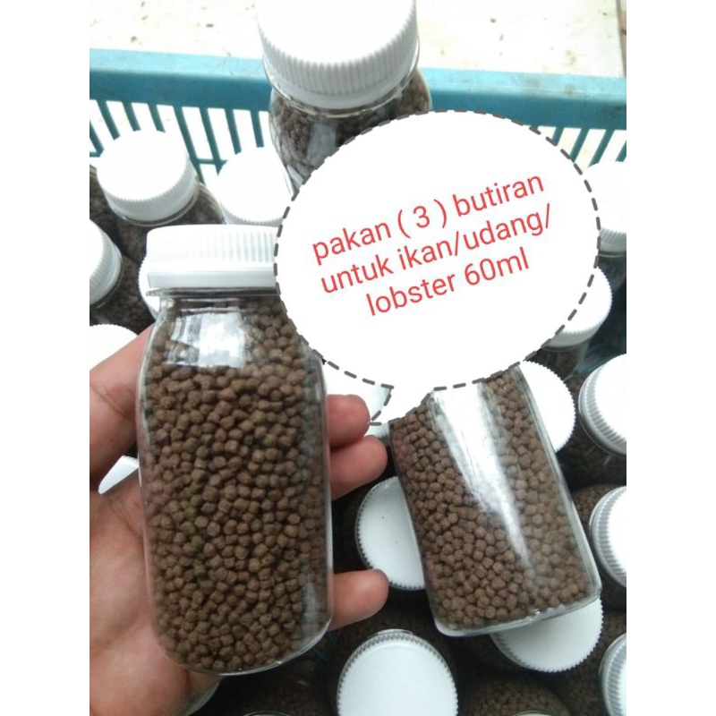 pelet tenggelam / pelet terapung / pelet bubuk / ukuran 60ml