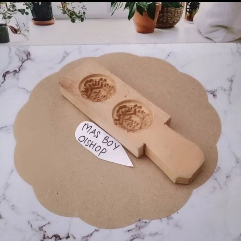 Cetakan Kue Angku 2 Lubang Kue Tok Kue Satu Kue Kacang Motif Bulat