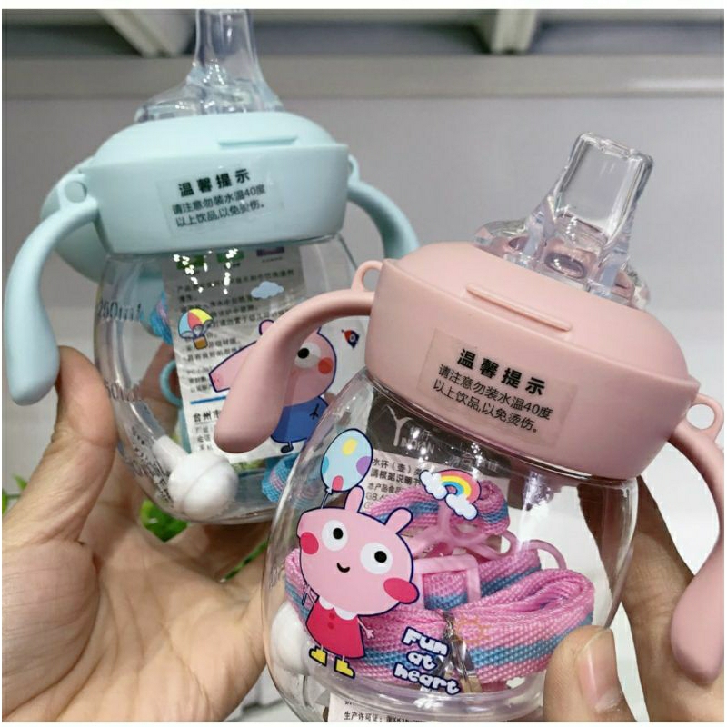 Botol Minum Anak Lucu / Botol Minum Baby Kettle Duck Beak / Botol Minum Bayi 280ML BPA