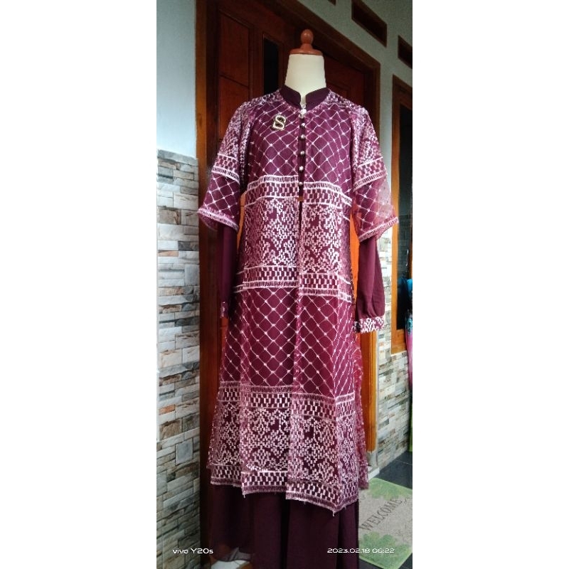 Gamis brukat outer