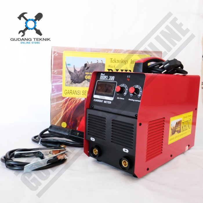 Mesin Las Trafo 1Phase MMA 300 BADAK RHINO / Inverter Welding Mesin Las Listrik Travo MMA300 BADAK RHINO