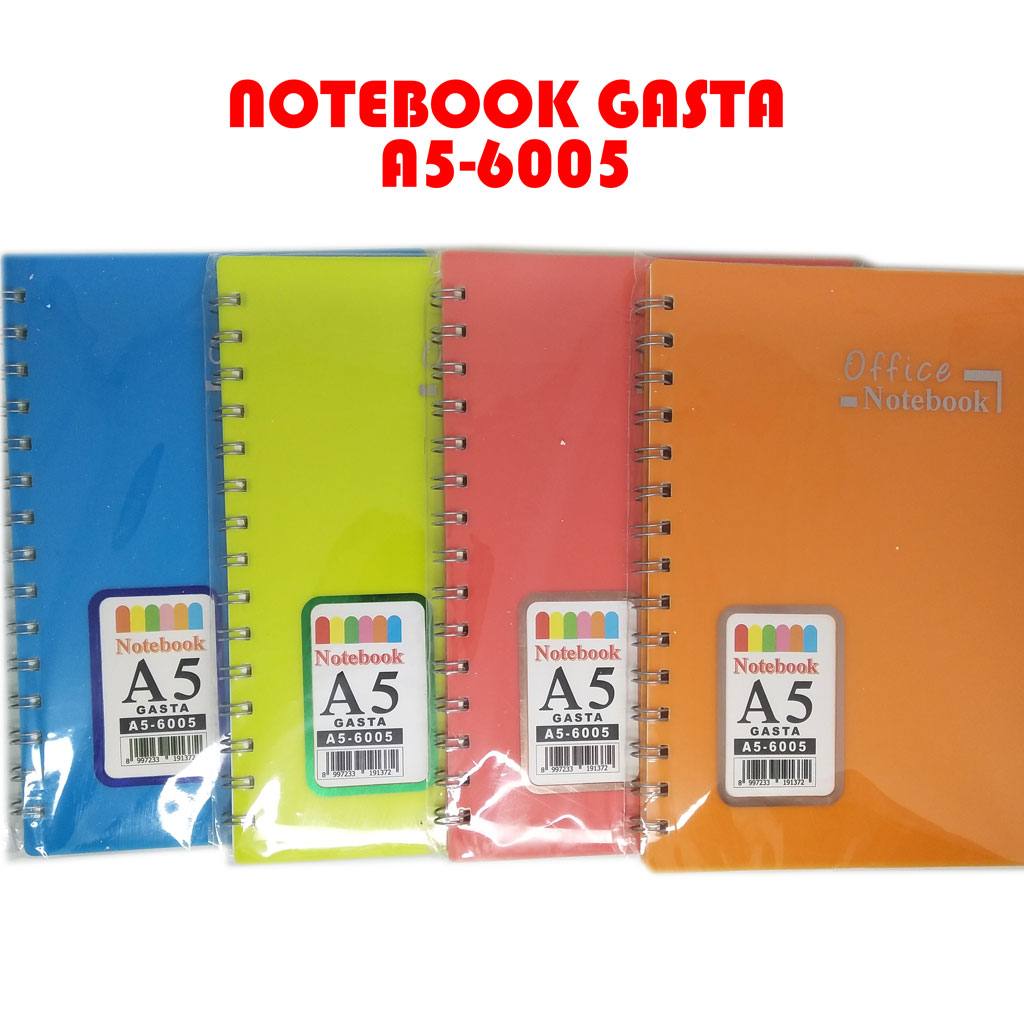 

NOTEBOOK SPIRAL / MEMO A5-6005 Gasta (1 Pak isi 10 Buku)
