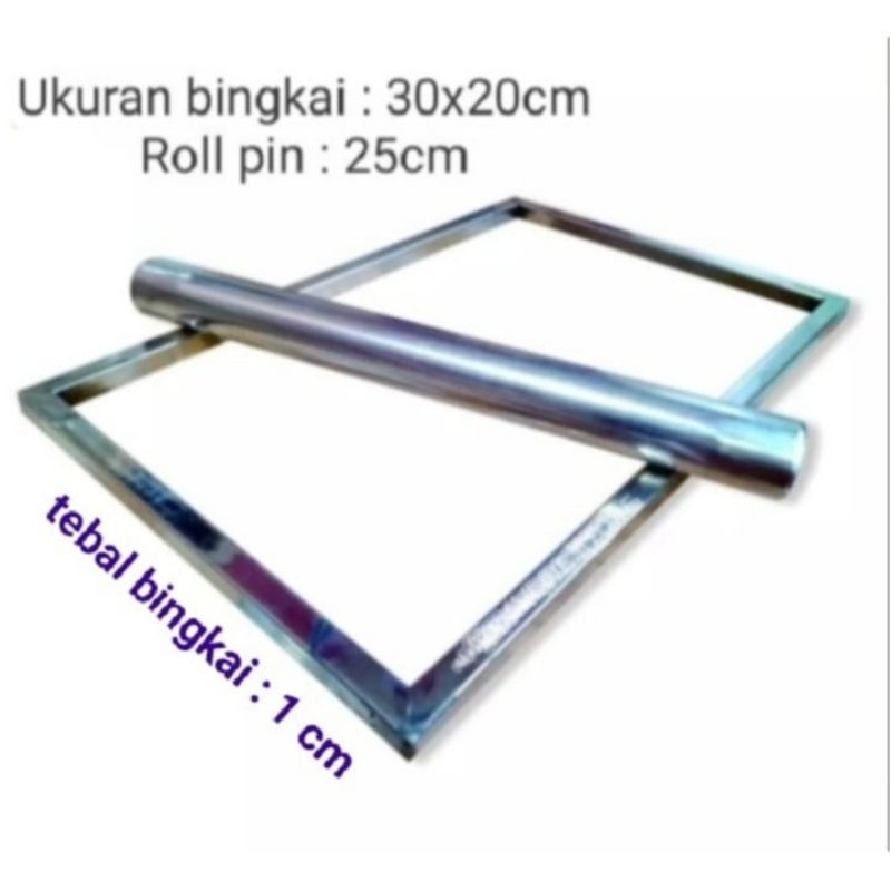 PROMO RAMADHAN BINGKAI ADONAN KUE BAHAN STAINLESS / FRAME ADONAN / BINGKAI KUE KERING / BINGKAI PERATA ADONAN