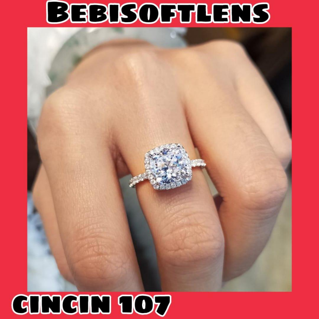 Cincin 107 Tembaga Lapis S925 Fashion Cincin Unik Lucu Keren / BB