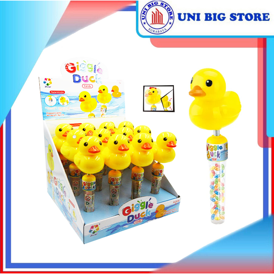 

JUQI Giggle Duck Candy Toys 8 gr Permen Mainan Bebek Lucu
