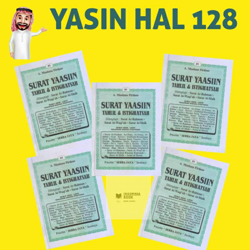 Blangko yasin 128 halaman tanpa cover