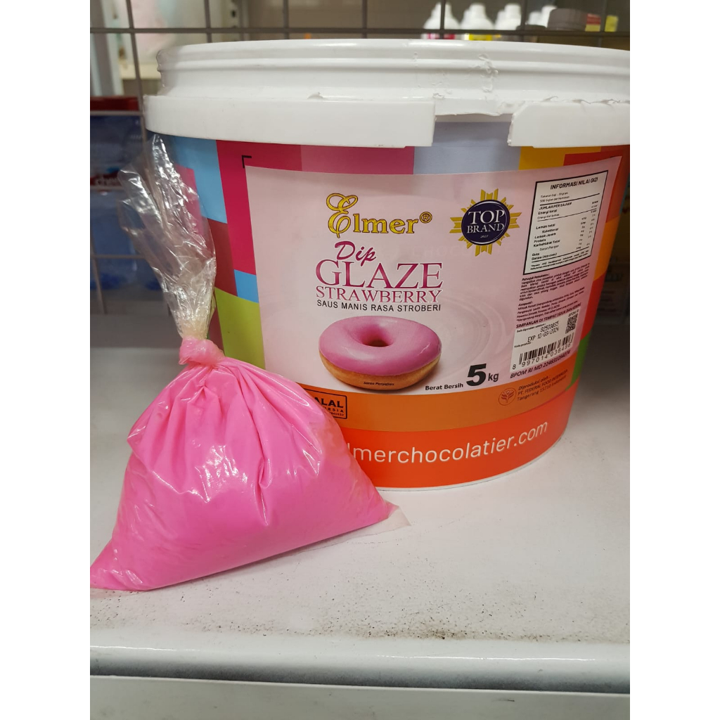 

250gr Elmer Dip Glaze Strawberry Repack