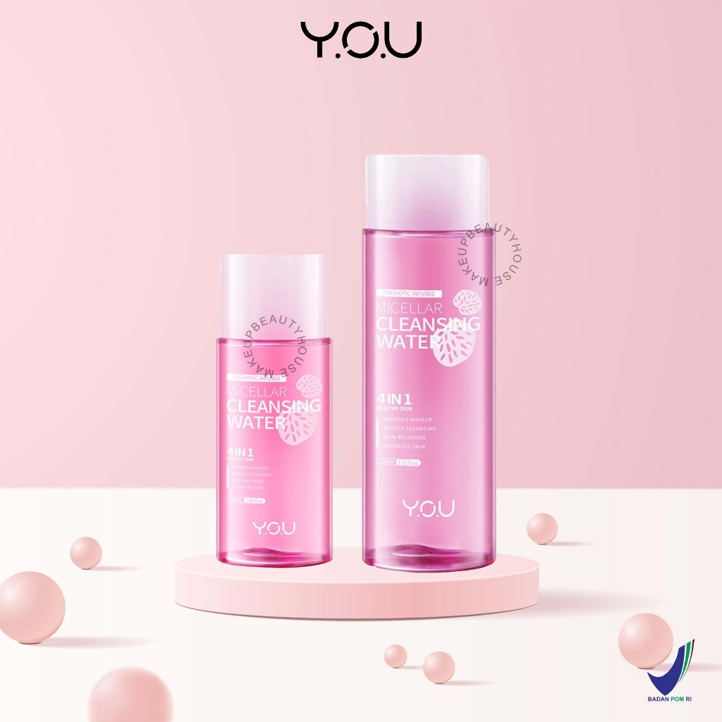 YOU Prebiotic-Infused Micellar Cleansing Water - 50ml/ 110ml | Pembersih Make Up