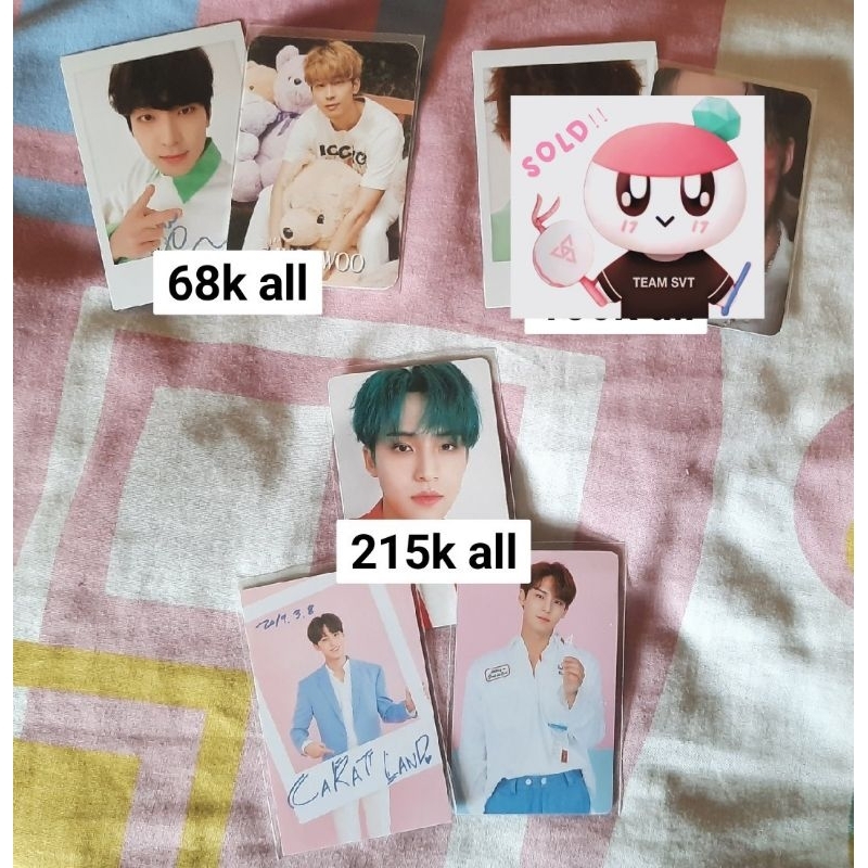 PHOTOCARD DICON LUXURY TEDDY BEAR WONWOO BENEFIT FACE THE SUN SCOUPS PHOTOCARD DVD INCOMPLETE MINGYU