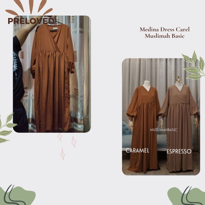 Medina Dress Caramel By Muslimah Basic