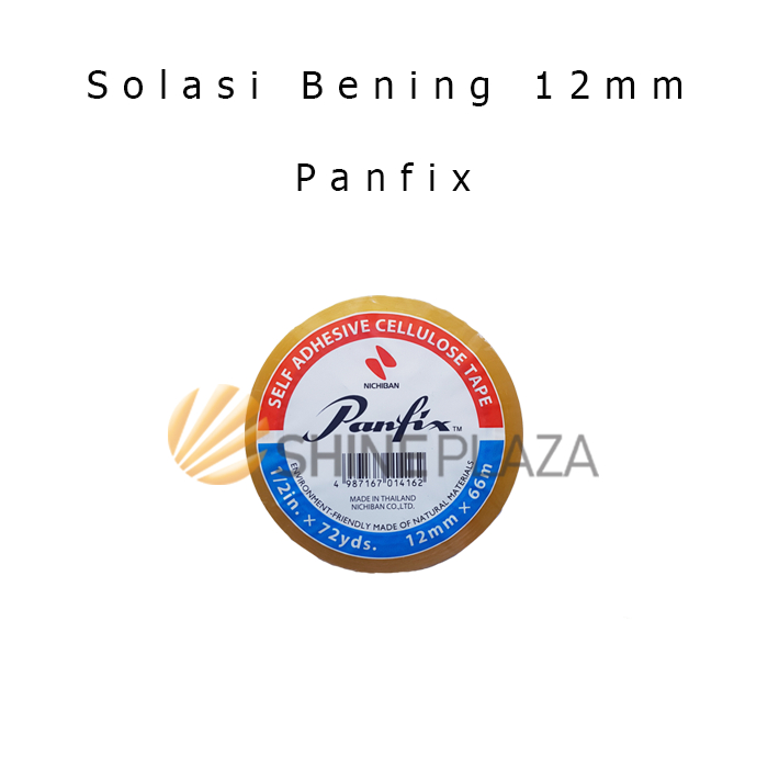 

Panfix Solasi Selotip Bening 12mm - Isolasi Solatip Panfix 1/2 Inch x 72 Yard