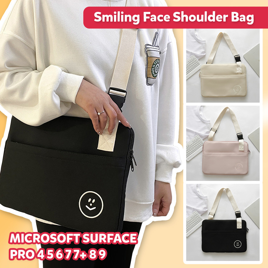 Tas Selempang Microsoft Surface Pro 4 5 6 7 7+ 8 9 Sling Bag Wanita Tas Sleeve Sarung Tablet Handbag