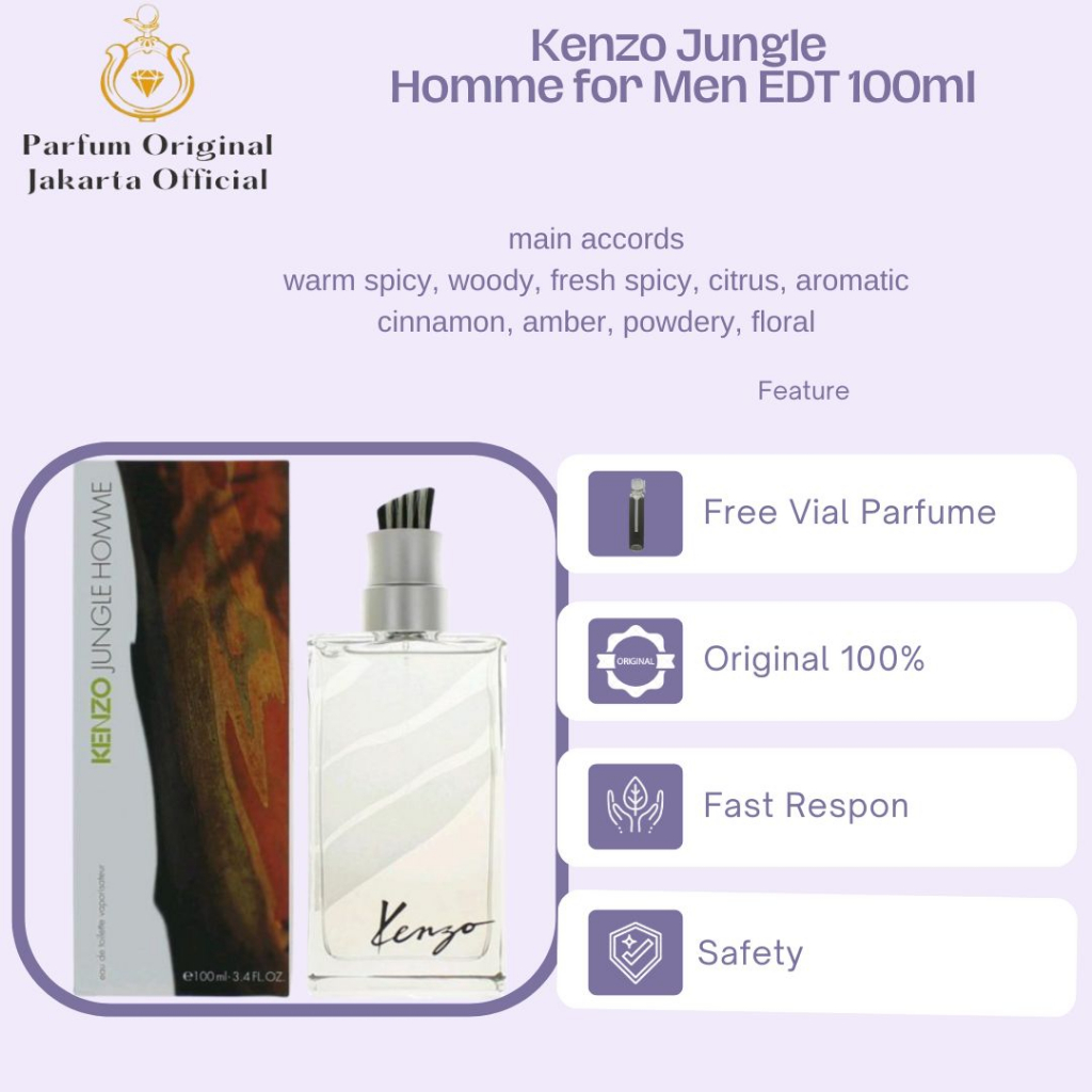 Parfum Parfume Perfume Asli Perawatan Kecantikan Original Import Branded Pria Laki Laki Cowok Kenzo 