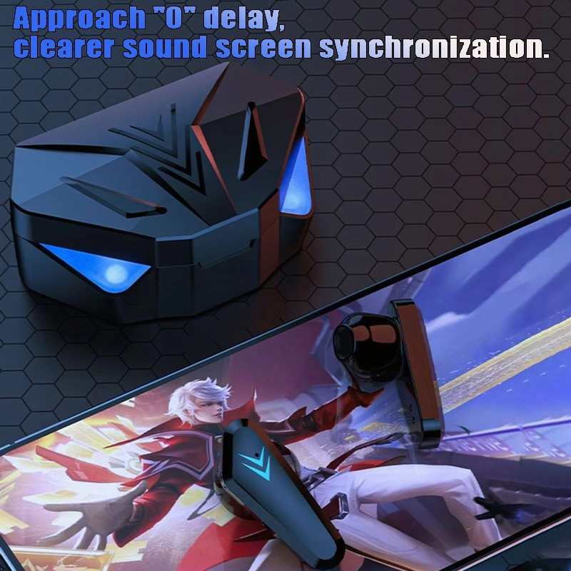 (COD) TWS Gaming Headset X15 Wireless Bluetooth Earphone No delay LED intelligent display HiFi Stereo Headphone