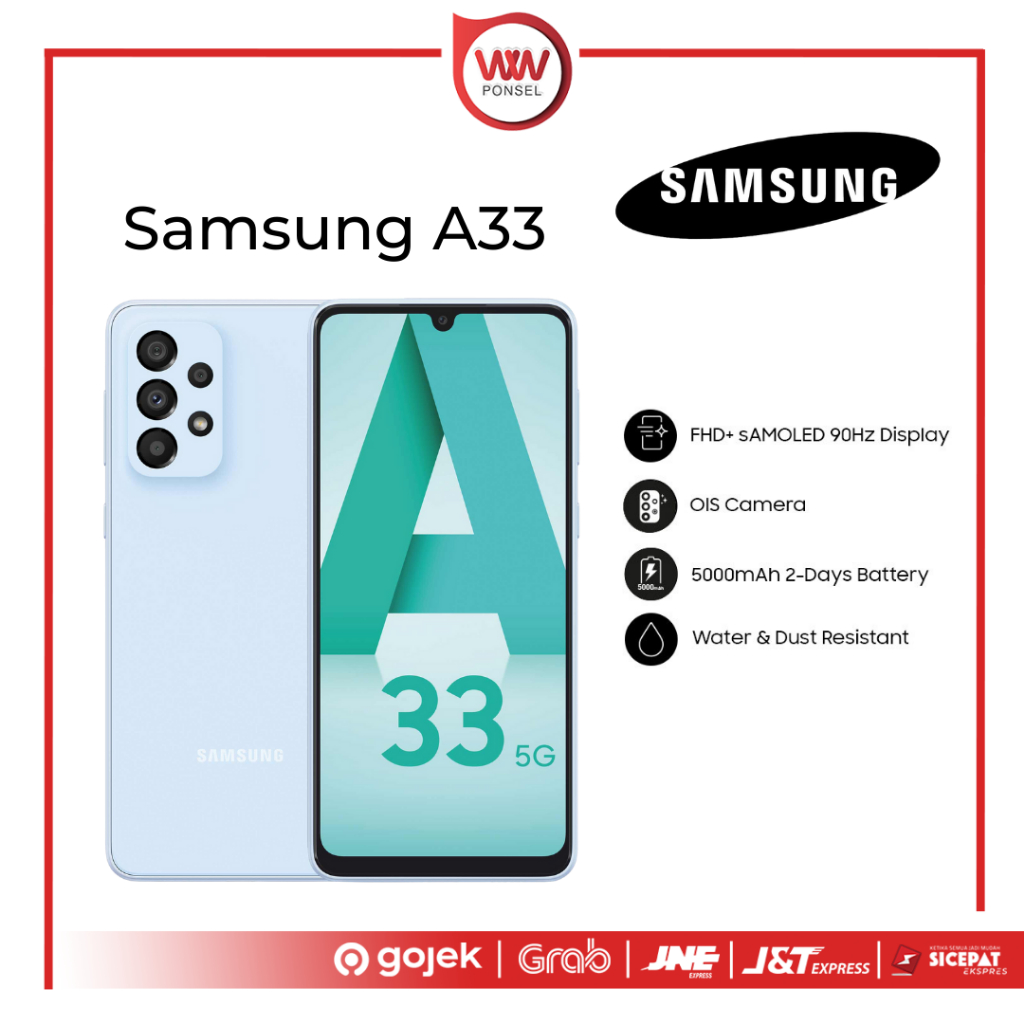 Hp Samsung Galaxy A33 5G Ram 8GB Internal 256GB Garansi Resmi
